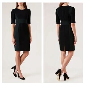 HOBBS Etoile Colorblock Sheath Dress Size 8
